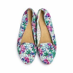 A2 by Aerosoles Floral Perforated Comfort Flats | Size 12